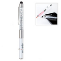 Touch Stylus w/ Laser Pointer - White